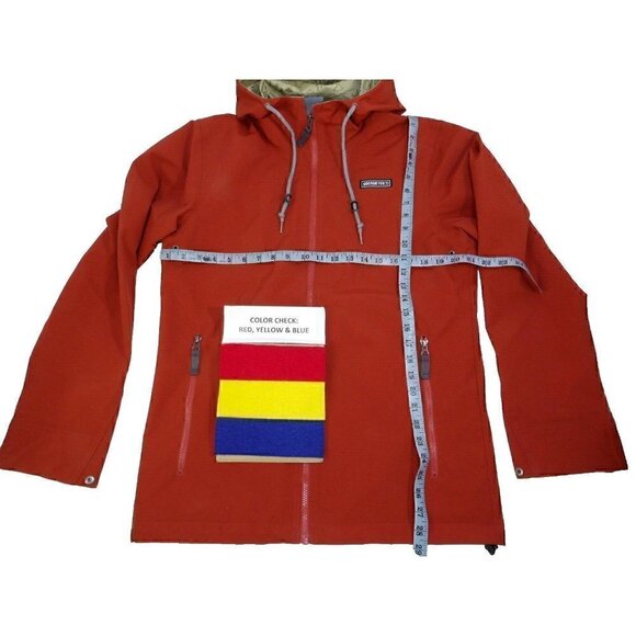 OBERMEYER No4 Shell Ski Jacket for men burnt orange color 100% nylon size S, NEW - Picture 2 of 5